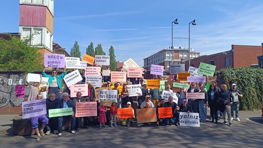 Protestaktion Mahnmal