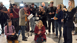 Reporter beim Prozess