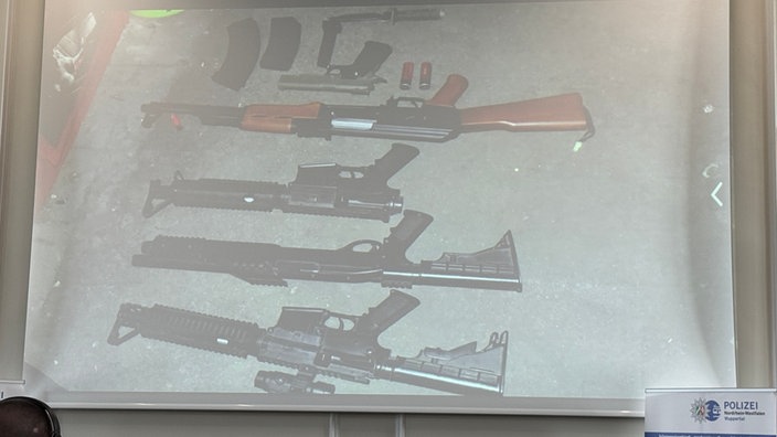 Fundort mit Waffen