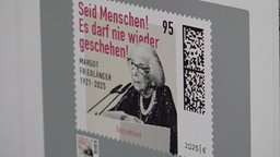 Portrait auf Briefmarke
