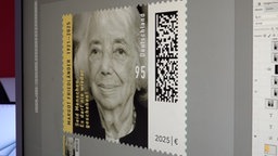Briefmarke mit Margot Friedländer