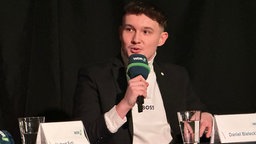 Daniel Bielecki, Vorsitzender des Remscheider Jugendrats im Stadtgespräch