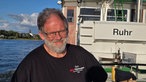 Cheffeuerwerker Georg Alef freut sich über Sonne und Südwind. 