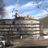 Schloss Hardenberg in Velbert: Eingestürztes Dach wird abgetragen