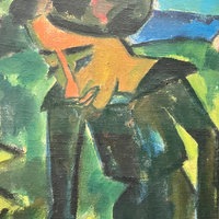 Das Bild "Zwei Frauen im Grünen" von 1914