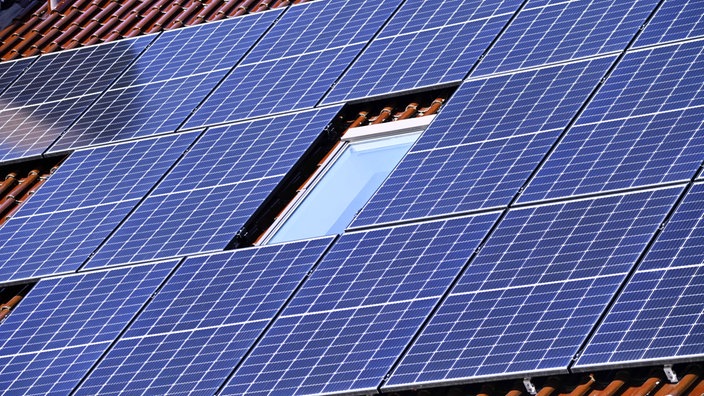 Solaranlagen auf einem Dach