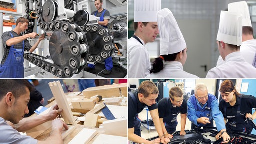 Collage zum Thema Ausbildung