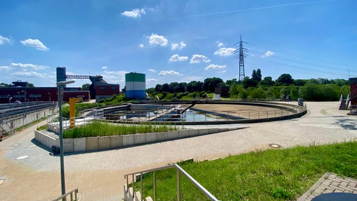Die Kläranlage Huckingen.