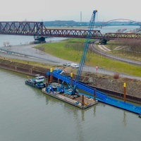 neuer Schiffsanleger am Duisburger Rheinpark 