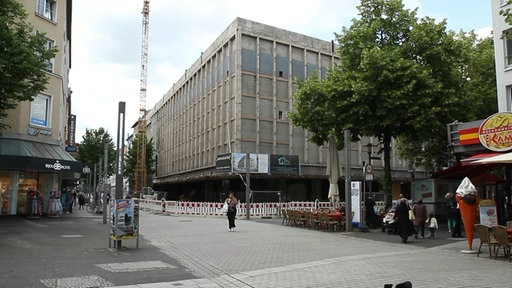 Die Hagener Innenstadt mit Sicht auf das ehemalige Galeria-Gebäude