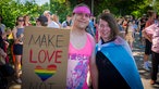 Felix und Valyria auf dem CSD in Hattingen