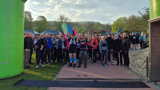 Die Teilnehmenden des Warrior Hikes