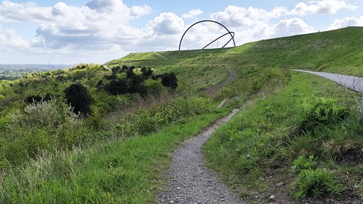 Die Mountainbike-Strecke Halde Hoheward.