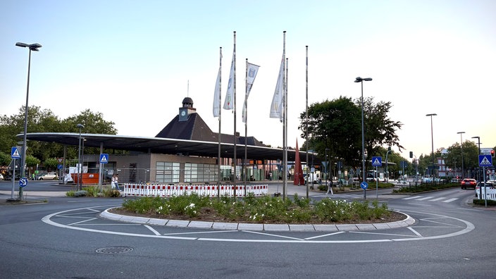 Kreisverkehr am Herner Bahnhof