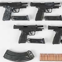Die Polizei Recklinghausen sicherte die Schusswaffen samt Munition