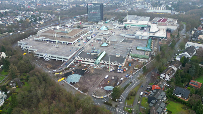 Das Rhein-Ruhr-Zentrum in Mülheim von Oben