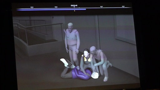 Computeranimation einer Gewaltszene