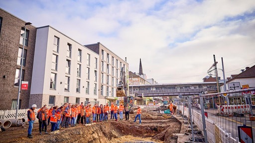 Die Pilot-Baustelle auf der Allestraße 