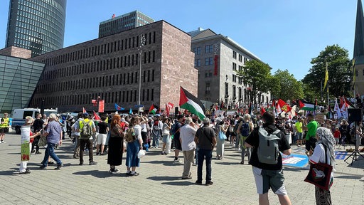 Pro-Palästina Demonstration in der Dortmunder Innenstadt