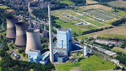 Luftaufnahme des Gerstein-Kraftwerks in Werne 