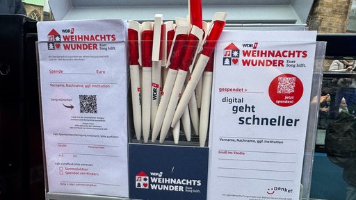 WDR2 Weihnachtswunder Spendenzettel