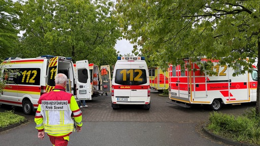 Vorbereitung die Menschen zu evakuieren