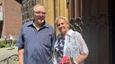 Monika und Jörg Schmettkamp nach ihrer spontanen Hochzeit