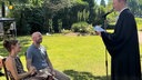 Alessa Näpel und Matthias Köpke bei ihrer spontanen Hochzeit 