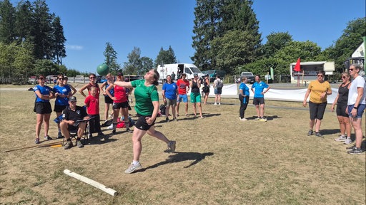 portlerinnen und Sportler beim Gillerberg-Turnfest