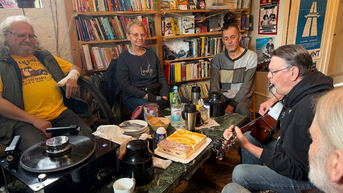 Stammtisch in der "Leserille".