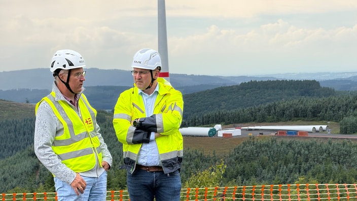 Besichtigung des Windparks Waldeshöhe in Sundern