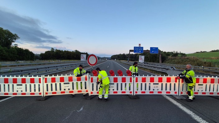 Sperrung der A45 