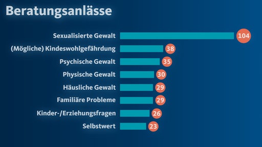 Eine Grafik zu Beratungsanlässen.