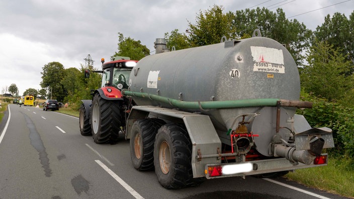 Trecker mit Wassertank