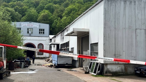 Abgesperrtes Betriebsgelände