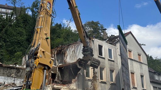 Das Rustica-Gebäude in Warstein wird abgerissen