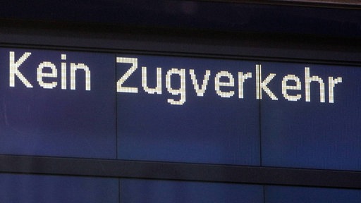 Aufschrift "Kein Zugverkehr"