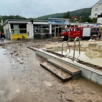 Freibad in Altena-Dahle 2021 durch Starkregen schwer verwüstet