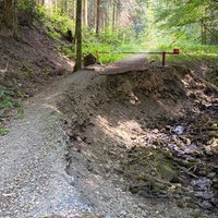 Beschädigter Waldweg in Werdohl