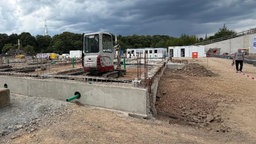 Baustelle für die neue Feuerwehrhauptwache