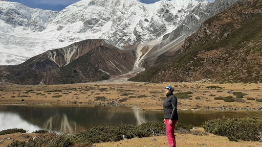 Marion Siewert-Ley bei einer Trekking-Tour in Nepal
