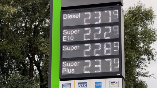 Tankseule mit Tankpreisen
