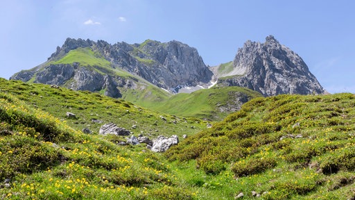 Landschaft in Vorarlberg in Österreich