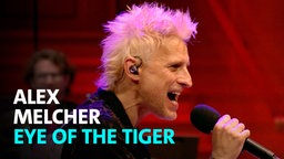Alex Melcher und das WDR Funkhausorchester unter Leitung von David Brophy spielen Eye Of The Tiger von Survivor aus Rocky am 25.06.2026 im WDR Funkhaus Wallrafplatz in Köln.