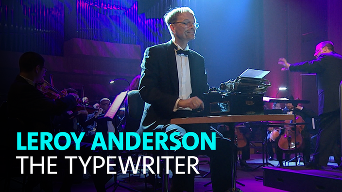 Das WDR Funkhausorchester unter Leitung von Enrico Delamboye spielt the Typewriter von Leroy Anderson am 17.03.2026 im WDR Funkhaus in Köln.