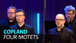 Der WDR Rundfunkchor unter Leitung von Philipp Ahmann singt Four motets von Aaron Copland am 25.01.2026 im WDR Funkhaus Wallrafplatz.