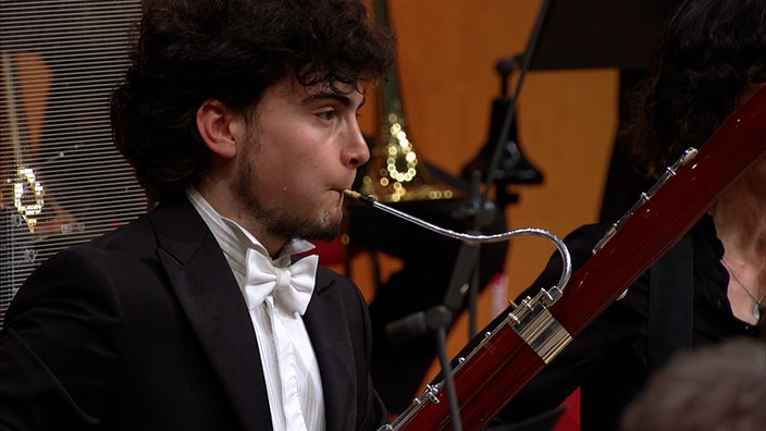 Augusto Velio Palumbo spielt Fagott