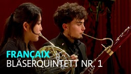 Das Bläserquintett Nr. 1 in E-Dur von Jean Françaix, gespielt von Musikerinnen und Musikern des WDR Sinfonieorchesters am 02.11.2025 im Funkhaus Wallrafplatz.