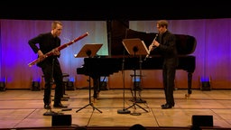 Lewin Kniesel und Mathis Stier spielen Poulencs Sonate für Klarinette und Fagott