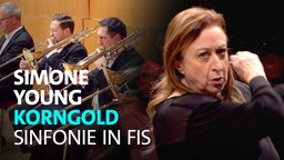 Das WDR Sinfonieorchester unter Leitung von Simone Young spielt die Sinfonie in Fis op. 40 von Erich Wolfgang Korngold am 06.02.2026 in der Kölner Philharmonie.